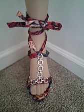 High Heel Bling Strapped Pumps