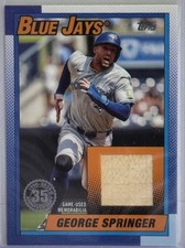 2025 Topps Series 1 1990 Design Baseball Relics #T90R-GS George Springer