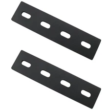 2pcs Black 6" Heavy Duty Mending Plate Flat Straight Metal Steel Repair Fixin...