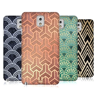 HEAD CASE DESIGNS TEXTURED ART DECO PATTERNS HARD BACK CASE FOR SAMSUNG PHONES 2 - Image 1 of 4
