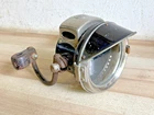 VINTAGE MOTORCYCLE LUCAS CARBIDE ACETYLENE HEADLAMP WITH BRACKETS NEW OLD STOCK?