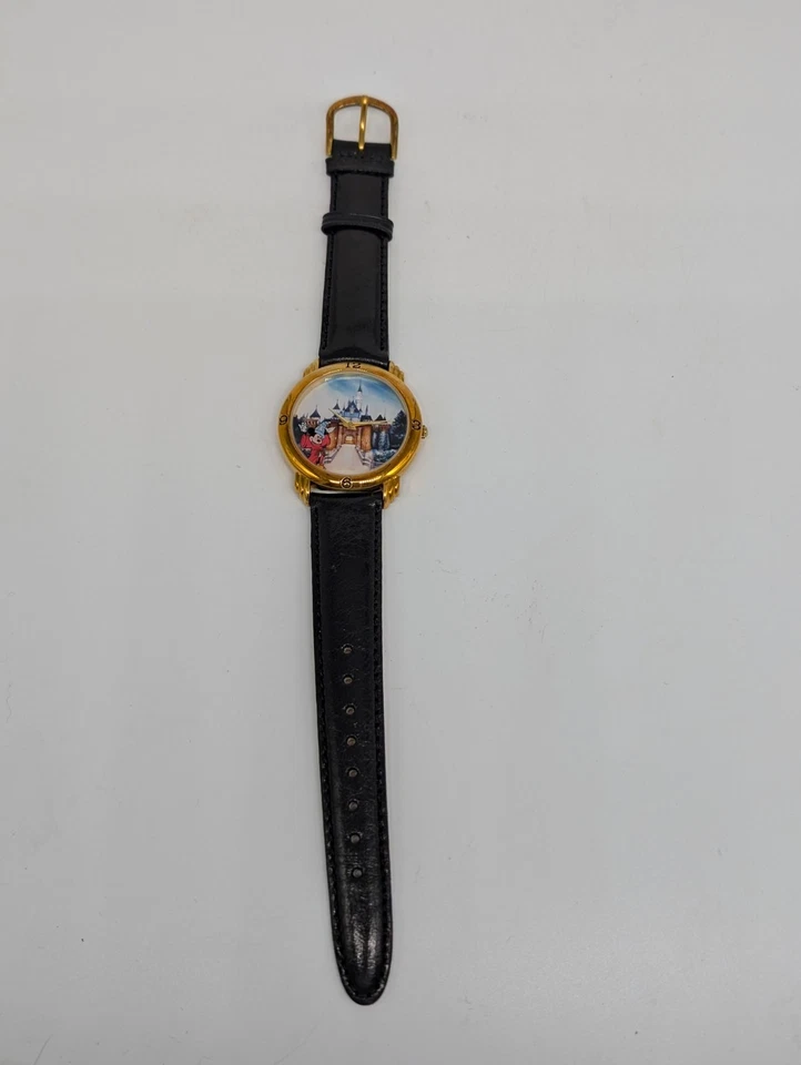 RARO RELOJ HTF 1993 DISNEYLAND MICKEY AS HECHICERO MIEMBRO DEL ELENCO EDICIÓN LIMITADA-NUEVO Foto 2 de 4