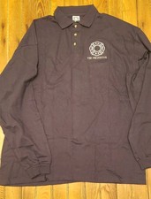FDNY Mens Long Sleeve Polo Shirt Fire Dept NY Vintage New Size 2x 100% Cotton