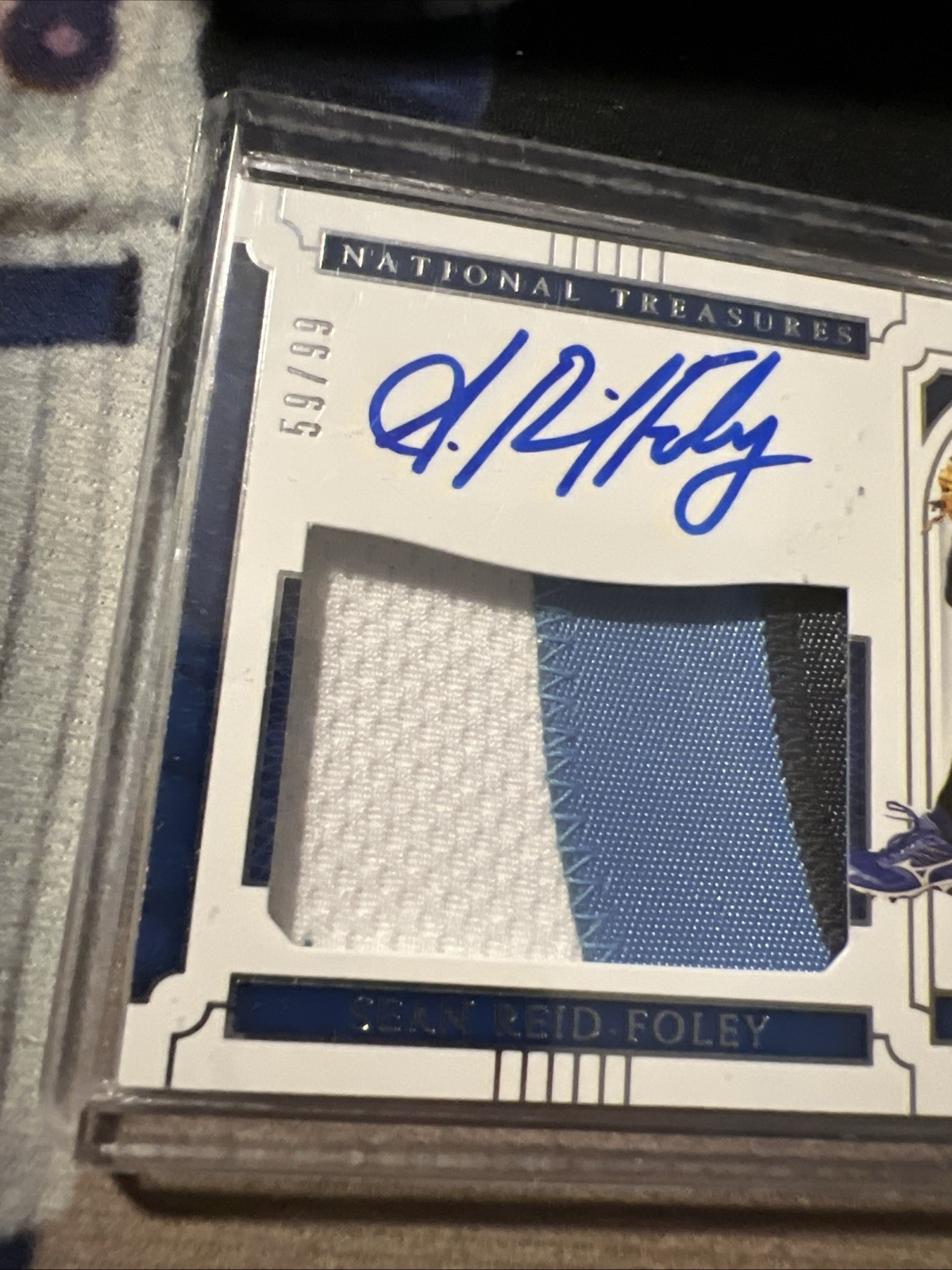2019 Panini National Treasures - Rookie Auto Sean Reid-Foley Mets Blue Jays view 2