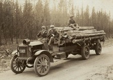 Federal Truck Hauling Logs To Marion Mt 1920 Montana Logging Loggers 5x7 Photo
