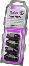 MCGARD 64015 Black Bulge Cone Seat Style Lug Nuts (M12 x 1.5 Thread Size) - Set