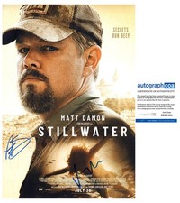 MATT DAMON ABIGAIL BRELIS AUTOGRAPH SIGNED 12X18 PHOTO STILLWATER ACOA