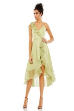 Mac Duggal NWT 70163 Ruffle High Low Dress Size 12