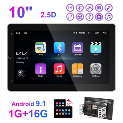 10'' 2DIN Android 9.1 Car Navigation 1+16G Mirror Link Wifi Car Video GPS Player