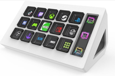 MiraBox MBOX 293S Stream Deck Visual Keyboard w/ 15 LCD Keys & LCD Window gh23
