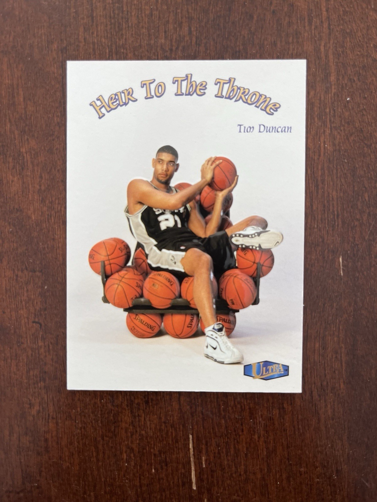1997-98 Fleer Ultra Tim Duncan Heir to the Throne #7HT RC Rookie HOF  Free Ship!