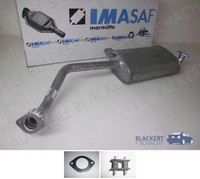 Imasaf Auspuff Mitteltopf + Anbauteile für Opel Frontera B 2.2I 5-TüRer
