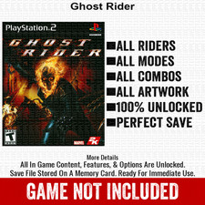 Ghost Rider 100 PS2 Memory Card All CHEATS ITEMS