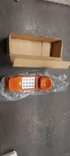 NOS Western Electric Orange Trimline Push Button Landline Telephone Handset 