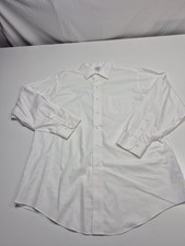 Brooks Brothers Dress Shirt Mens 17 32/33 White Regent Non Iron All Cotton