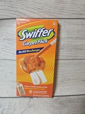 Swiffer Carpet Flick Refill Pack - 1 Pack of 12 Cleaning Cartridges - 2005 - NOS