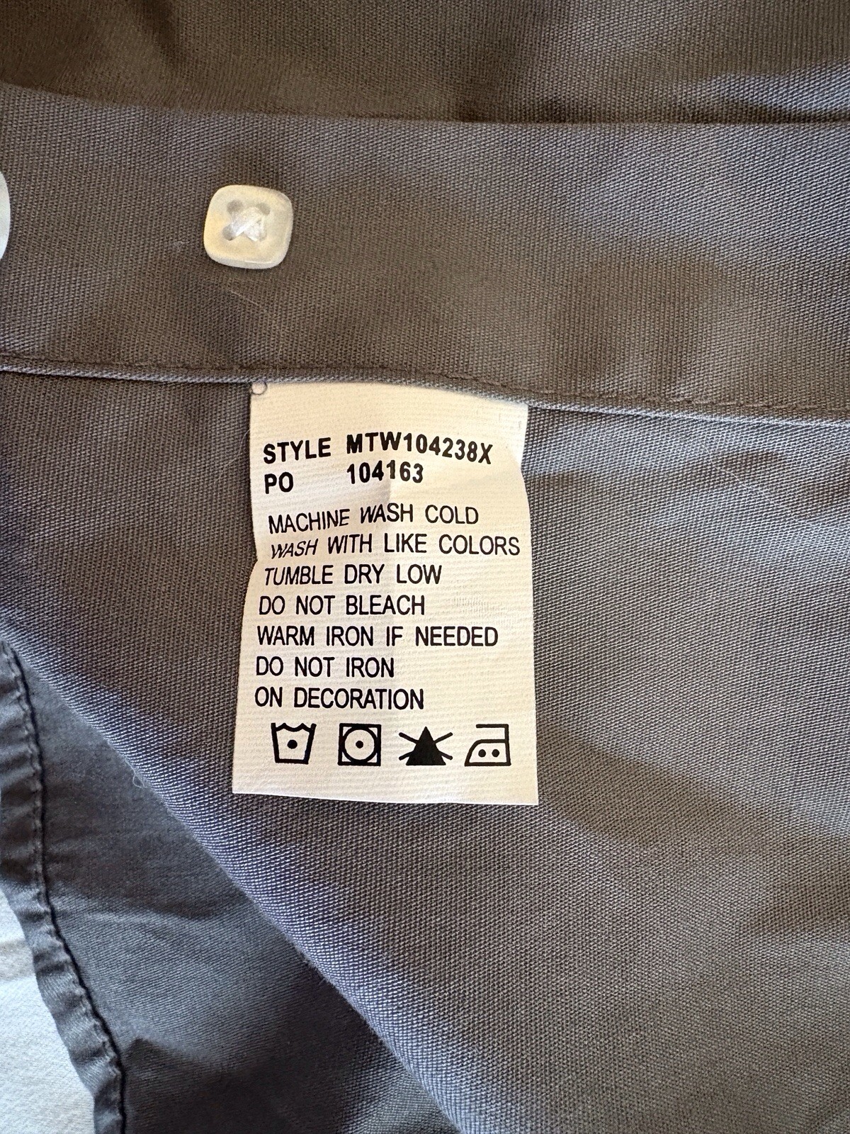 Cinch Solid Gray Western Button Down Size XXXL 3X… - image 11