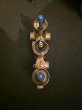 Bagnodesign Thermostatic Shower Valve 3 Outlet Brushed Nickel portrait 