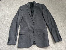 H&M Grey Blazer Size Medium Slim Fit Smart Casual Work Office