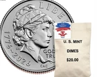 2026 US Mint P & D Emerging Liberty Dime 200 coin bag Semiquincentennial Unopen