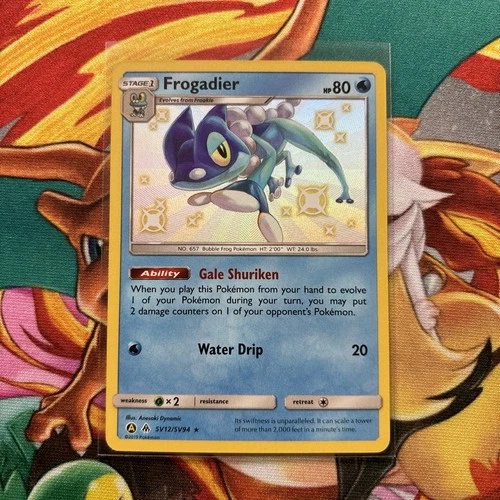 Pokémon TCG Frogadier Hidden Fates Holo Card SV12/SV94 NM/M Condition