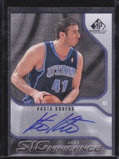 2009-10 SP Game Used SIGnificance #SKK Kosta Koufos Auto