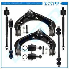 2006-2010 For Ford Explorer 8pcs Front Upper Control Arms Tie Rods Sway Bars Kit