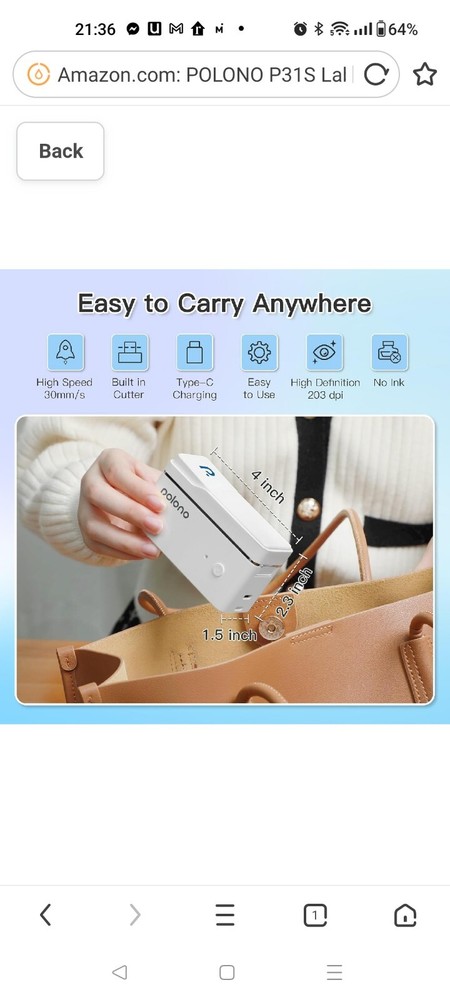 Bluetooth Label Maker Machine with Tape - Portable Wireless Label Printer for Home & Office