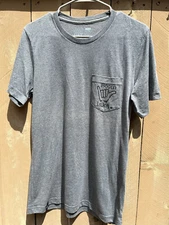 Izzy & Luke Boom Laka Graphics GRAY Pocket Tshirt - Unisex Men's Sz M