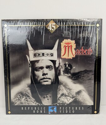 The Forty Fifth Anniversary of Macbeth Laserdisc Republic Pictures Home Video