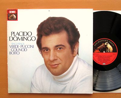 Placido Domingo Sings Verdi Puccini Gounod Boito 2xLP Gatefold EMI EX 1434483