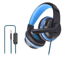 Ovleng P6 Wired Gaming Headset, Model OV-P6, Color Black/Blue