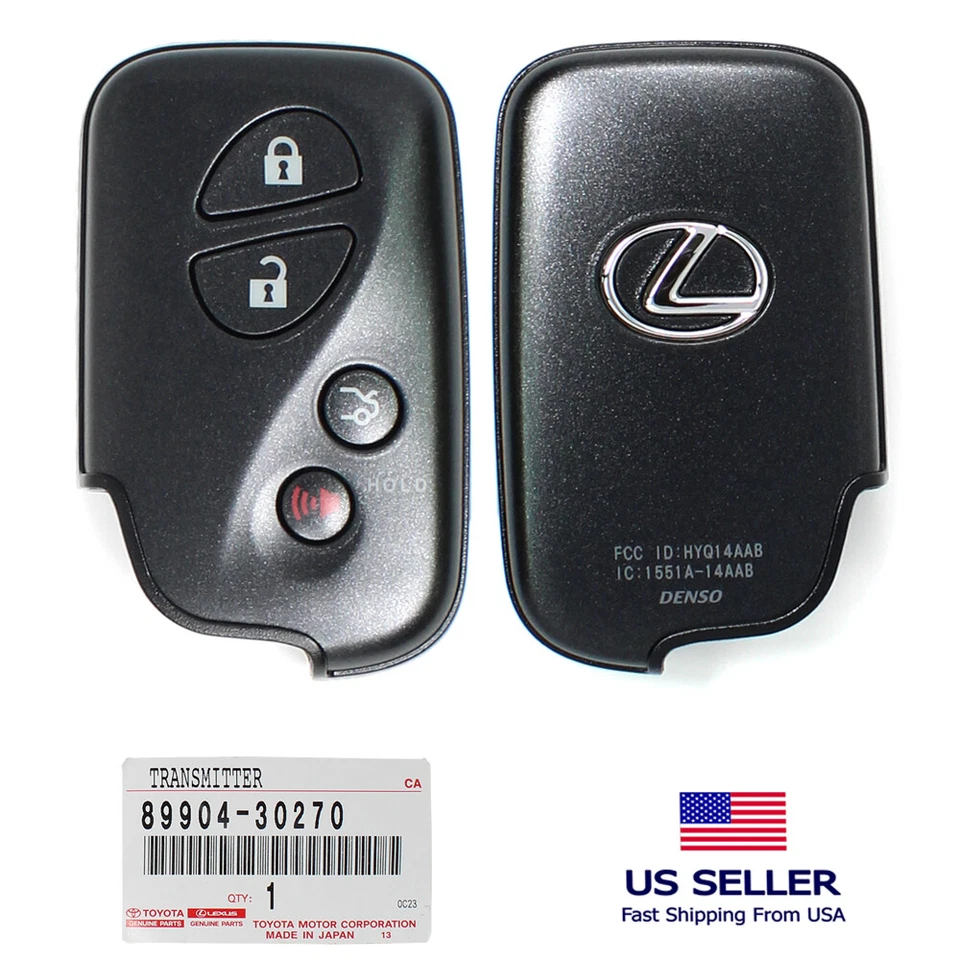 2006-10 Lexus ES/IS/GS/LS OEM Smart Proximity Remote Key 89904-30270 HYQ14AAB - Image 4 of 4