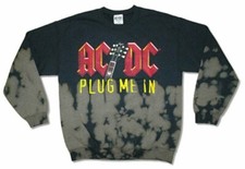 Band AC/DC Plug Me In Sweatshirt New