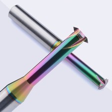 5pcs D4.0 Carbide Thread Milling Cutters for Aluminum Thread Angle 60 Degrees