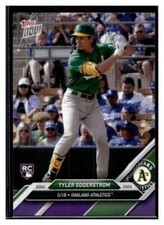 2024 Topps Now Road to Opening Day OD-129 Tyler Soderstrom RC Purple #d 25/25