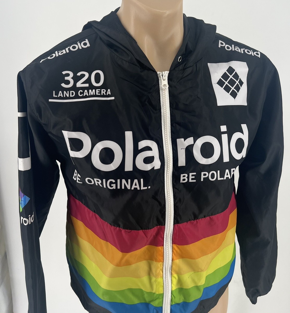 Polaroid One Step Windbreaker Jacket With Hood size M