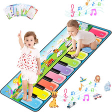 Piano Mat Musical Toys for Toddlers 1-3, Sensory Learning Toy Floor Piano Playma