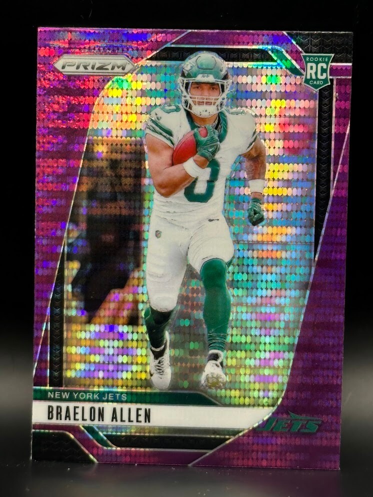 2024 Panini Prizm - Rookies Braelon Allen #311 Purple Pulsar Prizm (RC)
