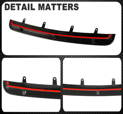 Fit for BMW F90 M5 Sedan 2018-20 Real Carbon Fiber Front Bumper Lip Chin Spoiler - Picture 13 of 13