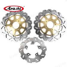 GOLD Front Rear Brake Disc Rotor for Suzuki GSXR1000 2003 2004 GSXR750 2004 2005