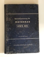 Original Betriebsanleitung Handbuch Motorrad Simson AWO 425 Ausgabe 1954