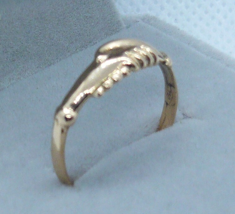 ANELLO SANTA RITA DA CASCIA IN ORO 18 K 750 YELLOW GOLD SAINT RITA