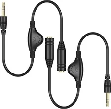 Inline Volume Sound Control Adapter Cable Aux Extension For 3.5MM Headphone