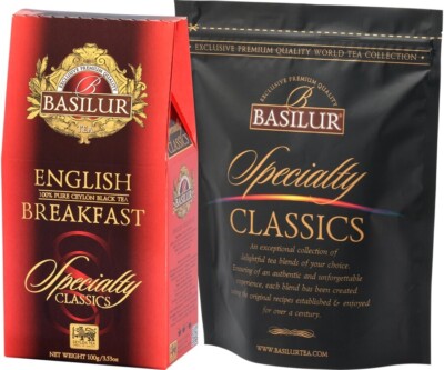 BASILUR English Breakfast Black Tea 100g- Pure Ceylon 100% - ART OF DRINKING TEA