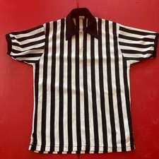 Vintage Mens Official Referee 1/4 Zip Shirt Wrestling Basketball Football L