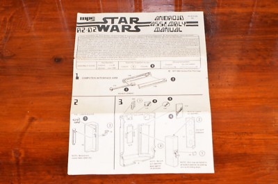 1977 VINTAGE STAR WARS - R2-D2 - MPC MODEL Android Assembly Manual Instructions