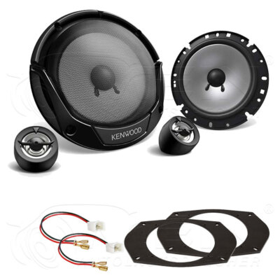 KENWOOD LAUTSPRECHER für DODGE RAM PICKUP 4 ab 2009 Vorn Tür 2-Wege 300W #AUU7