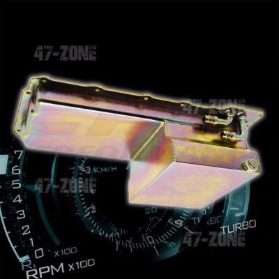 For Chevy Chevrolet GM LS Engine Zinc Steel 7 Quart 90 Degree Fitting Oil Pan