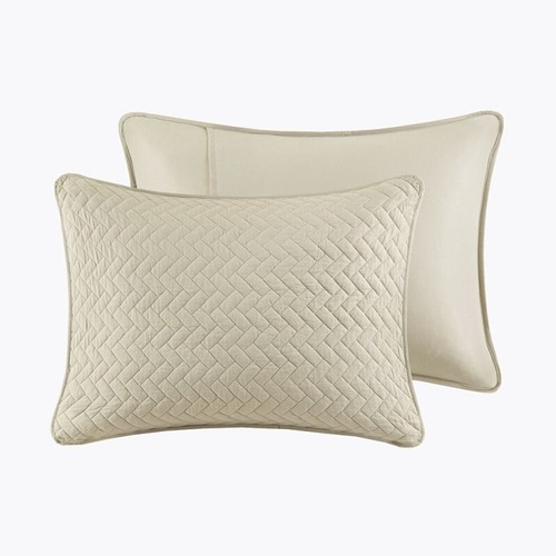 HAMPTON HILL VELVET TOUCH 3-PC LINEN Queen Coverlet Set 3 Piece NEW - Picture 5 of 11
